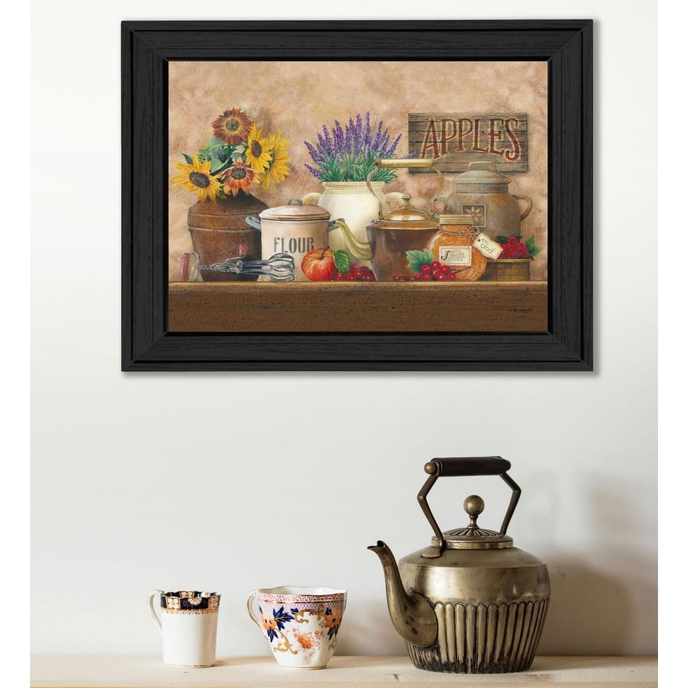 TrendyDecor4U Contemporary "Antique Kitchen" Framed Print Wall Art by Ed Wargo