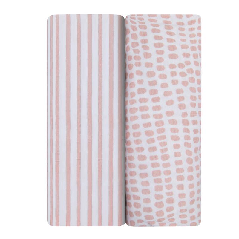 Ely's & Co. Baby Waterproof Changing Pad Cover Sheet Set - 2 Pack - 34" x 17"