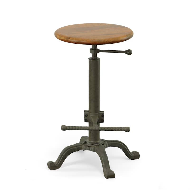 Carbon Loft Ewart Adjustable Stool - Single - Chestnut - Adjustable