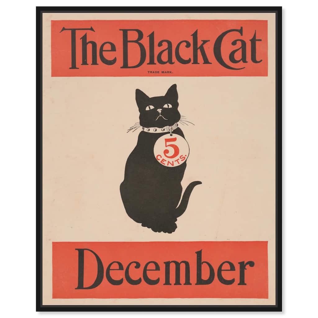The Black Cat December 1890 Canvas by Art Remedy
