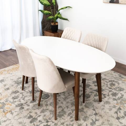 Rosa Modern Solid Wood 5 Piece Furniture Set