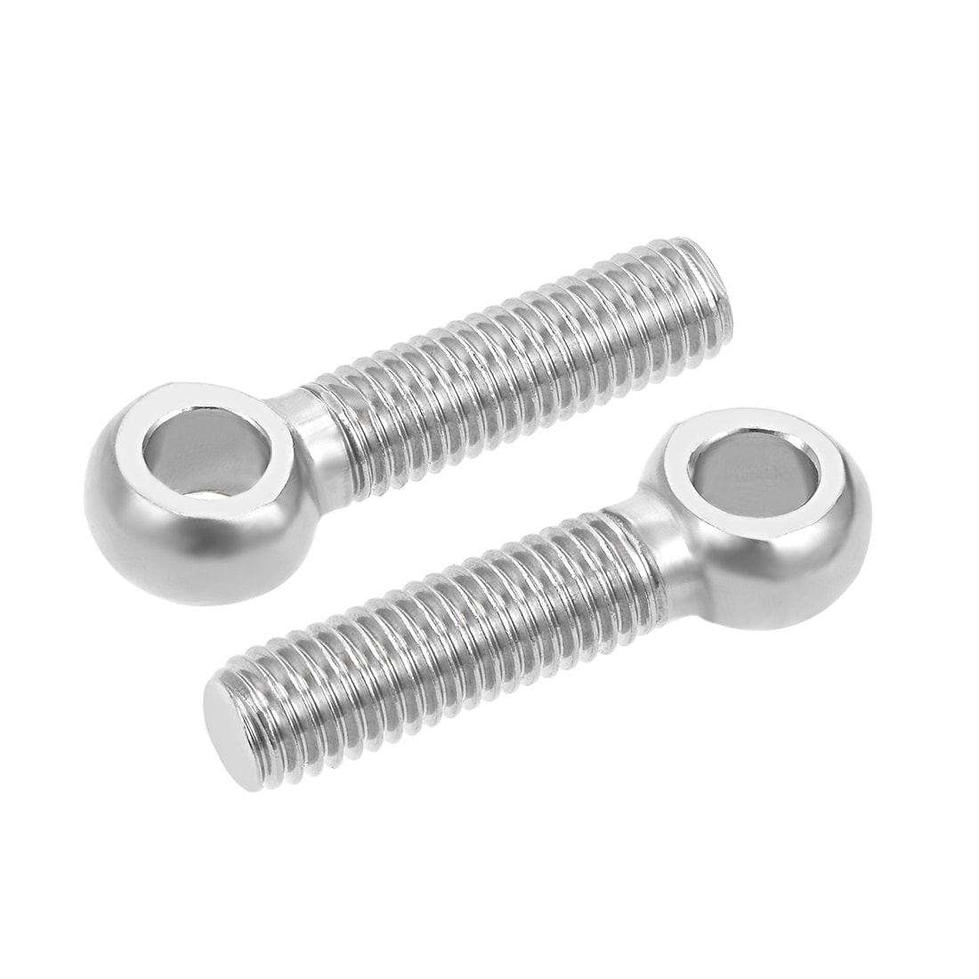 uxcell M6 x 30mm 304 Stainless Steel Machine Shoulder Lift Eye Bolt Rigging 10pcs Silver Tone 