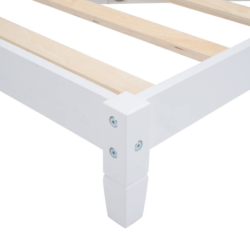 Twin Wood Daybed Sofa Bed with Backrest and Armrest