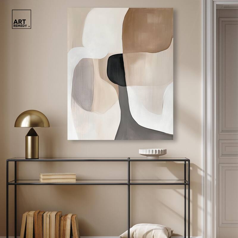 Curvilinear Composition II Canvas by Art Remedy, Gallery Wrapped