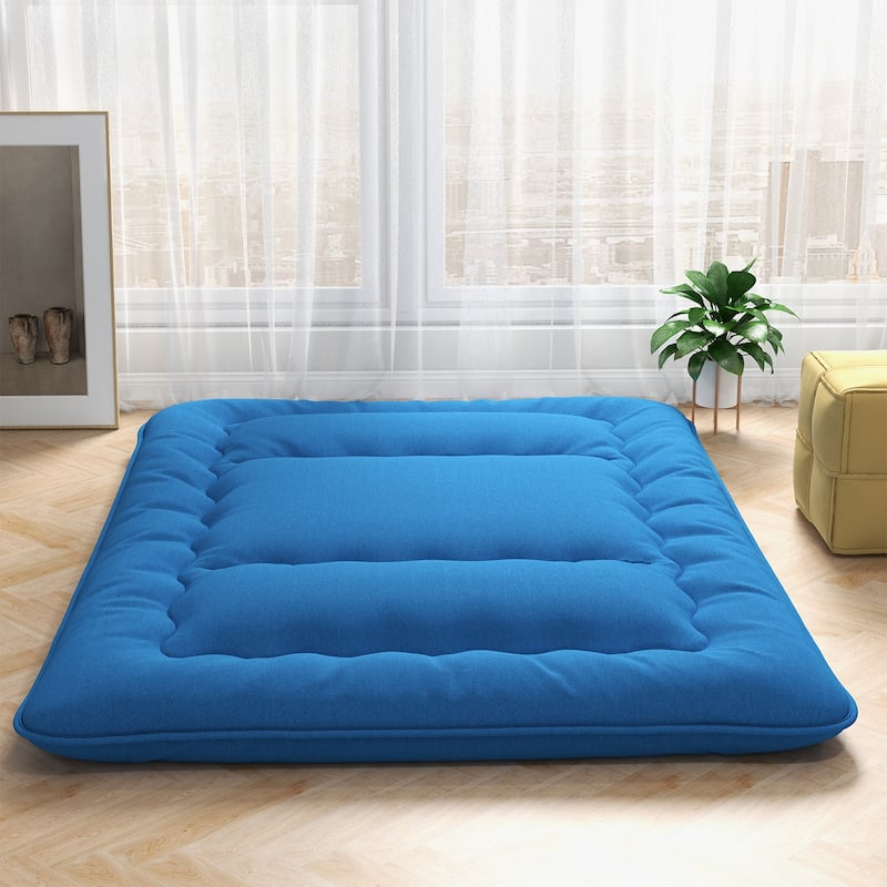 Futon Mattress Floor Sleeping Pad with Washable Cover