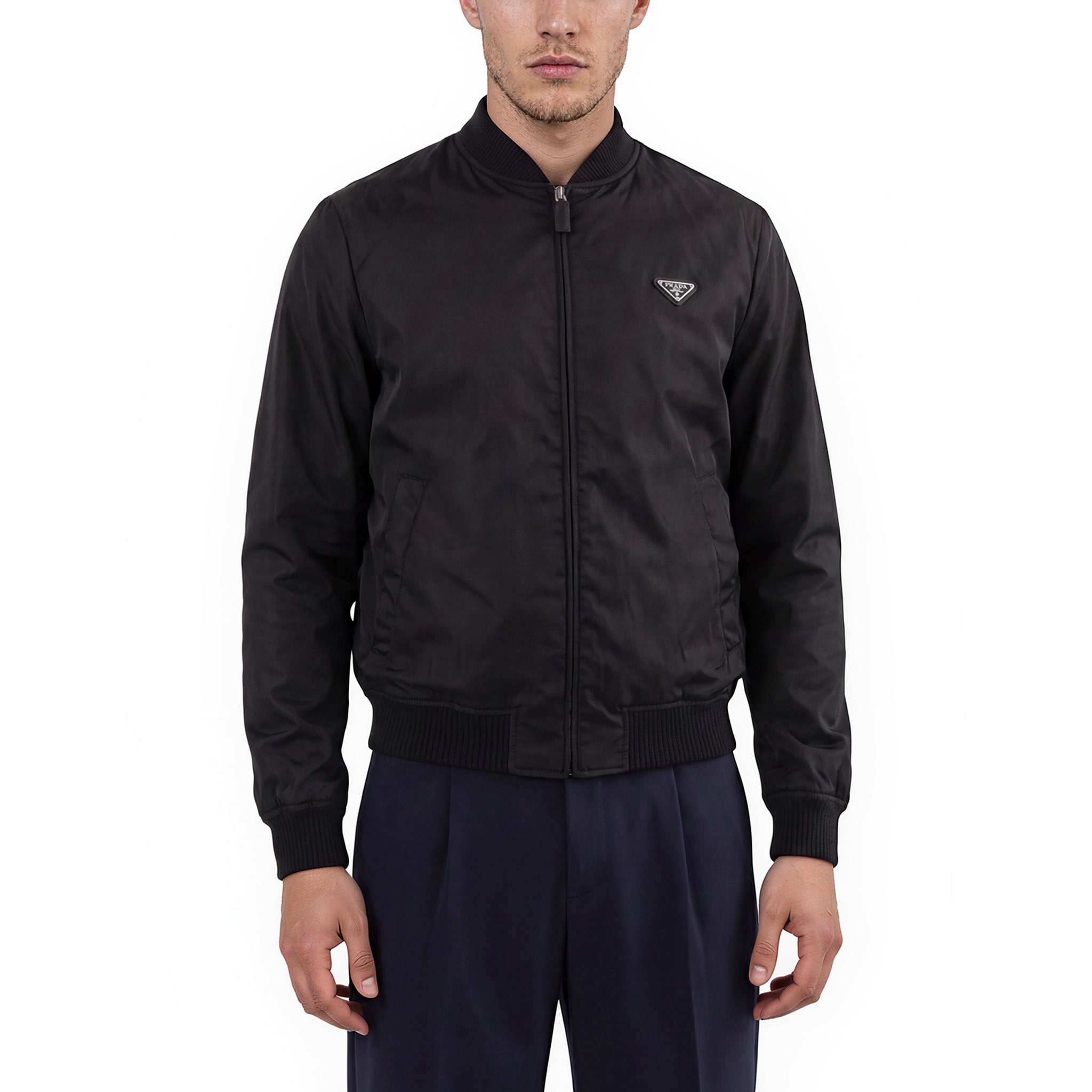 Prada Men's Re-Nylon Bomber Jacket