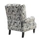 preview thumbnail 71 of 100, Olympus Upholstered Classic Manual Wingback Recliner with Spindle Legs by HULALA HOME