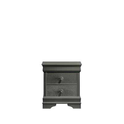 Blaze Modern Style 2-Drawer Night stand Made with Wood