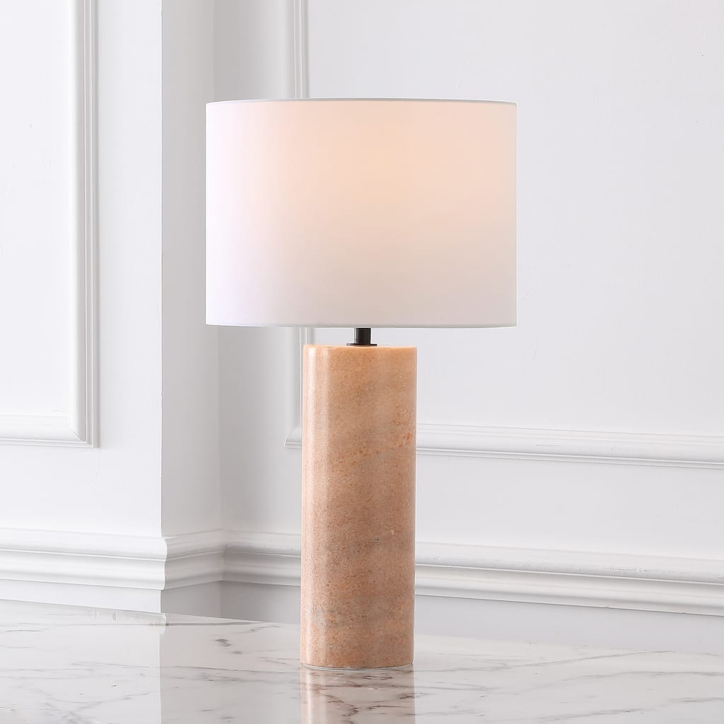 SAFAVIEH Couture Jillianna Round Marble Table Lamp - 1"W x 14"D x 25"H