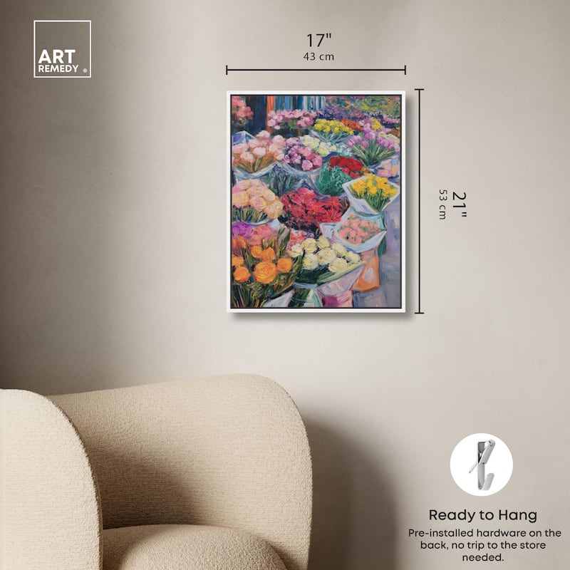 Market Blooms I Canvas by Art Remedy