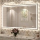 preview thumbnail 27 of 161, Large LED Bathroom mirror Tempered Glass Dimmable Anti-Fog Vanity Mirror 51x30