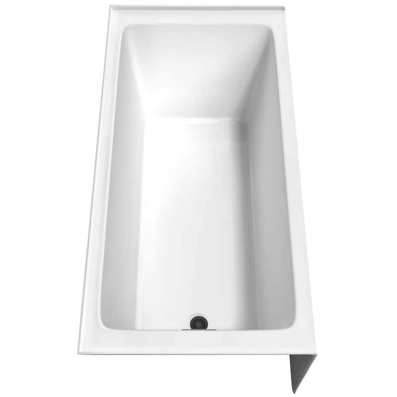 Wyndham Collection Grayley 60" Three Wall Alcove Acrylic Soaking Tub