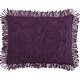 preview thumbnail 25 of 54, Medallion Chenille Shams. King Sham - Eggplant