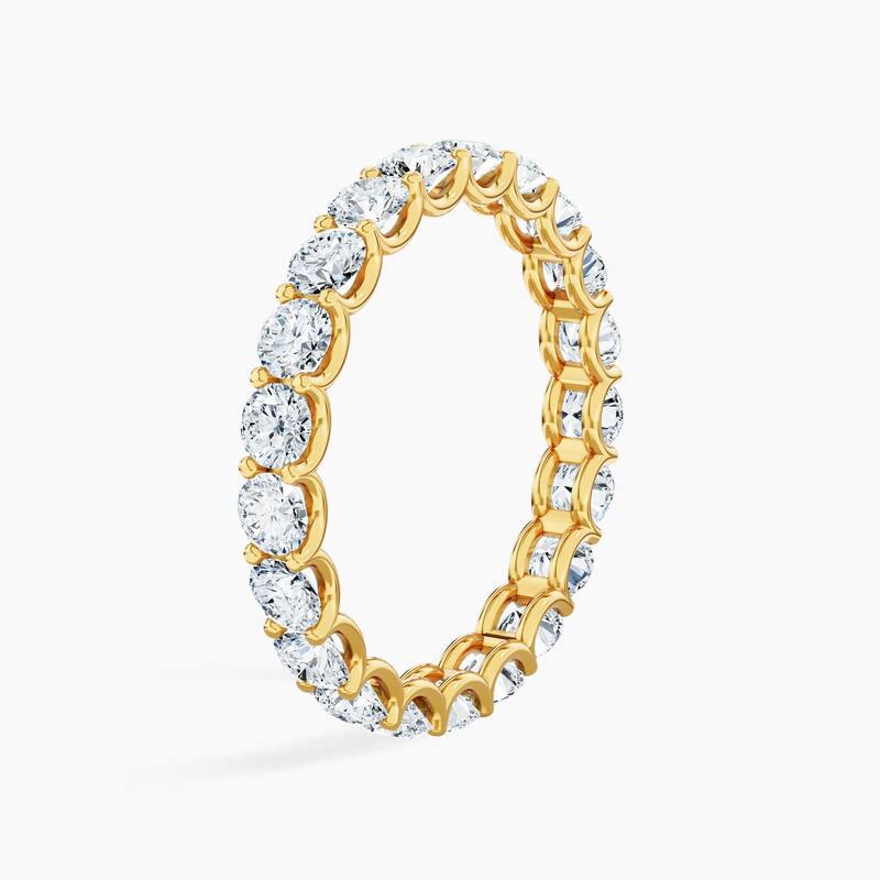 Auriya 14k Gold Round Lab Grown Diamond Eternity Band 2.10 - 9.75 ct. tw. (F-G, VS)