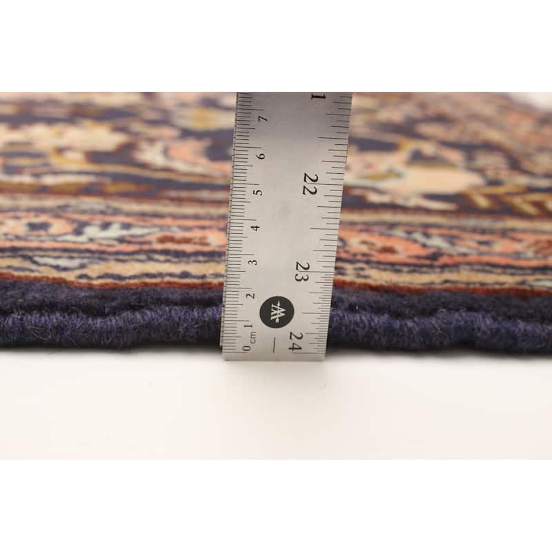ECARPETGALLERY Hand-knotted Anadol Dark Navy Wool Rug - 2' 9" x 10'