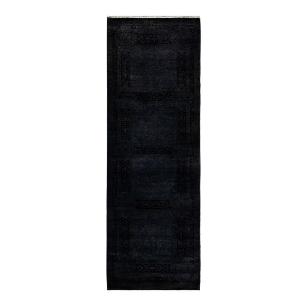 Fine Vibrance, One-of-a-Kind Hand-Knotted Runner Rug - Brown, 3' 0" x 8' 10" - 3' 0" x 8' 10"