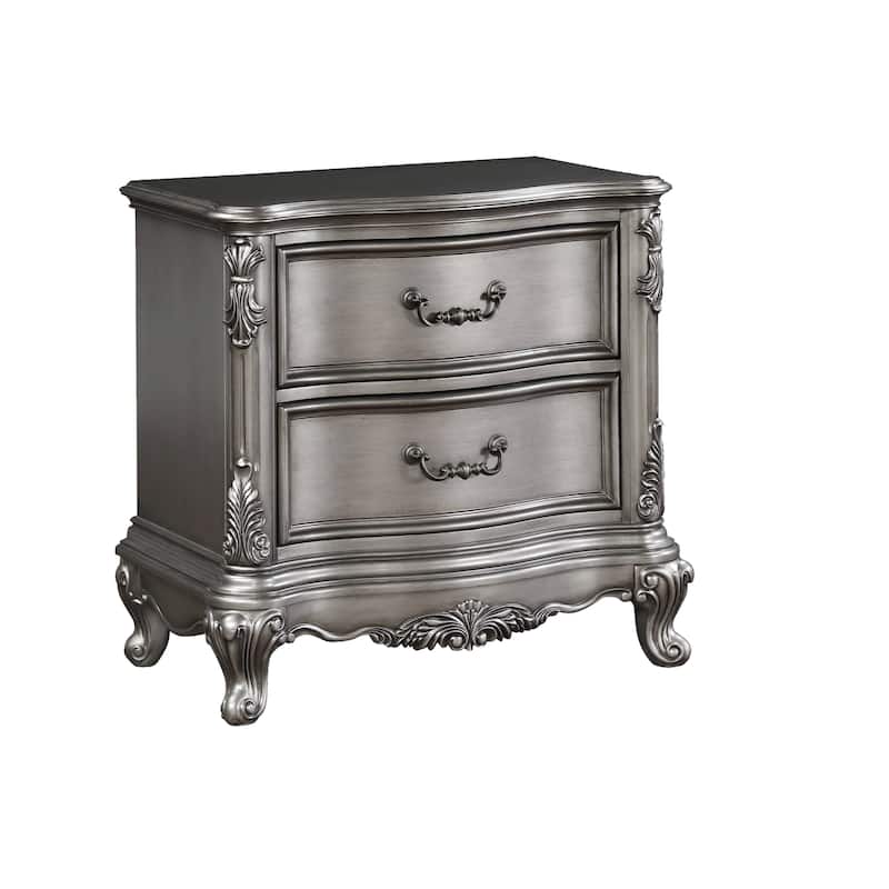 Transitional Assembled 2-Drawers Nightstand