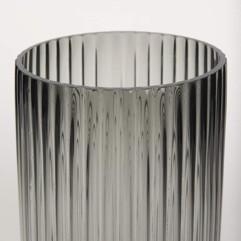 Dawn Amber Glass Vase (8")