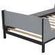 preview thumbnail 10 of 32, Wooden platform bed with headboard and footboard