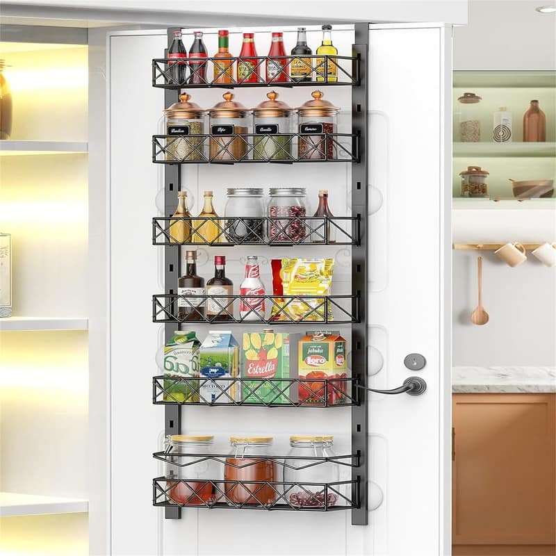 Over the Door Pantry Organizer - 6-Tier Pantry Organizers and Storage