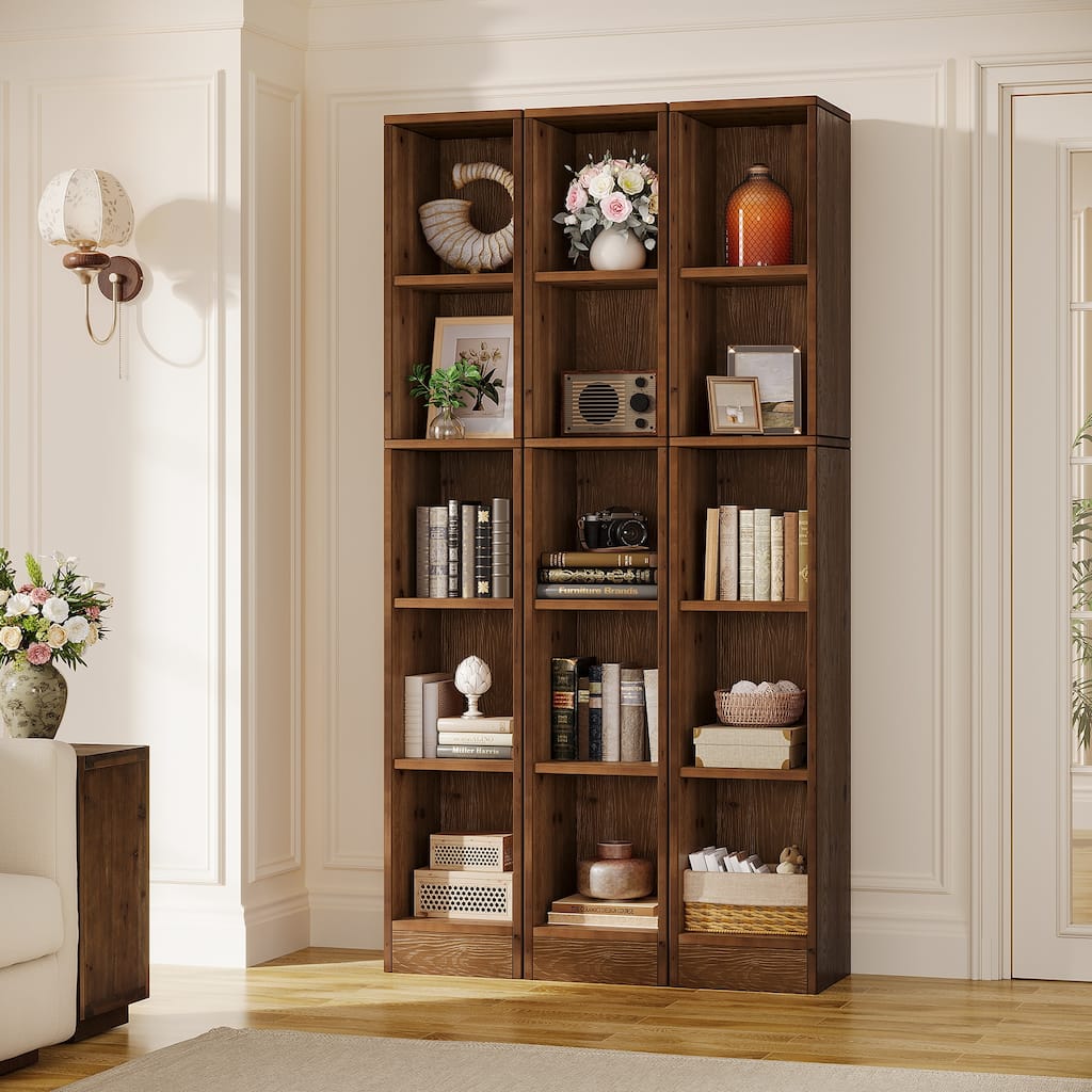 5-tier Narrow Corner Bookcase For Home Office, Bedroom, Small Spaces