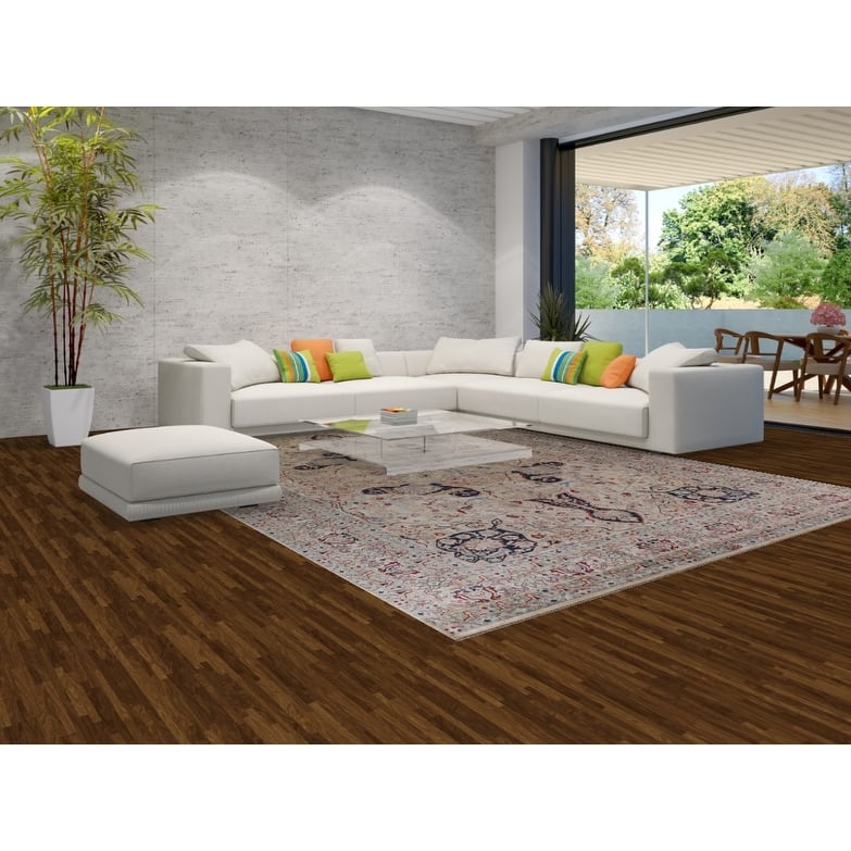 Hand Knotted Oriental 100% Wool Carpet Traditional Floral Beige & Ivories Sultanabad Area Rug - 14' 1'' X 10' 0''