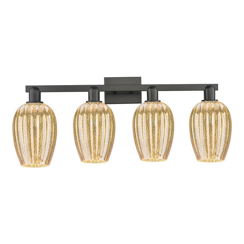 Innovations Lighting Downtown Urban - Preston - 4 Light 36" Flute Shade Bath Vanity Light