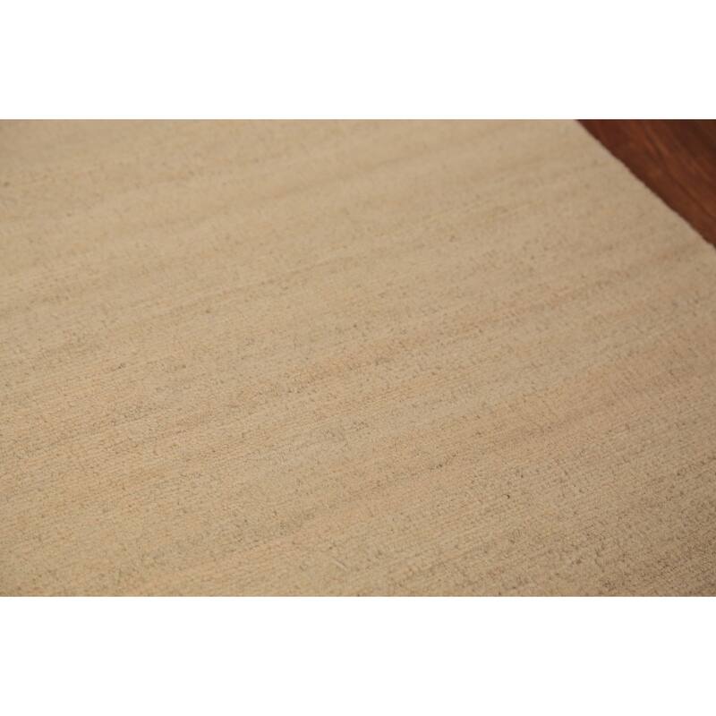 Modern Gabbeh Runner Rug Hand-Knotted Tribal Wool Carpet - 2'9" x 9'6"