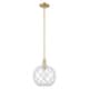 Option Clear Glass with White Rope / Champagne Bronze