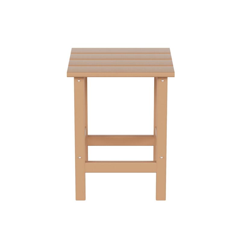 Laguna HDPE Eco-Friendly Outdoor Square Patio Side Table