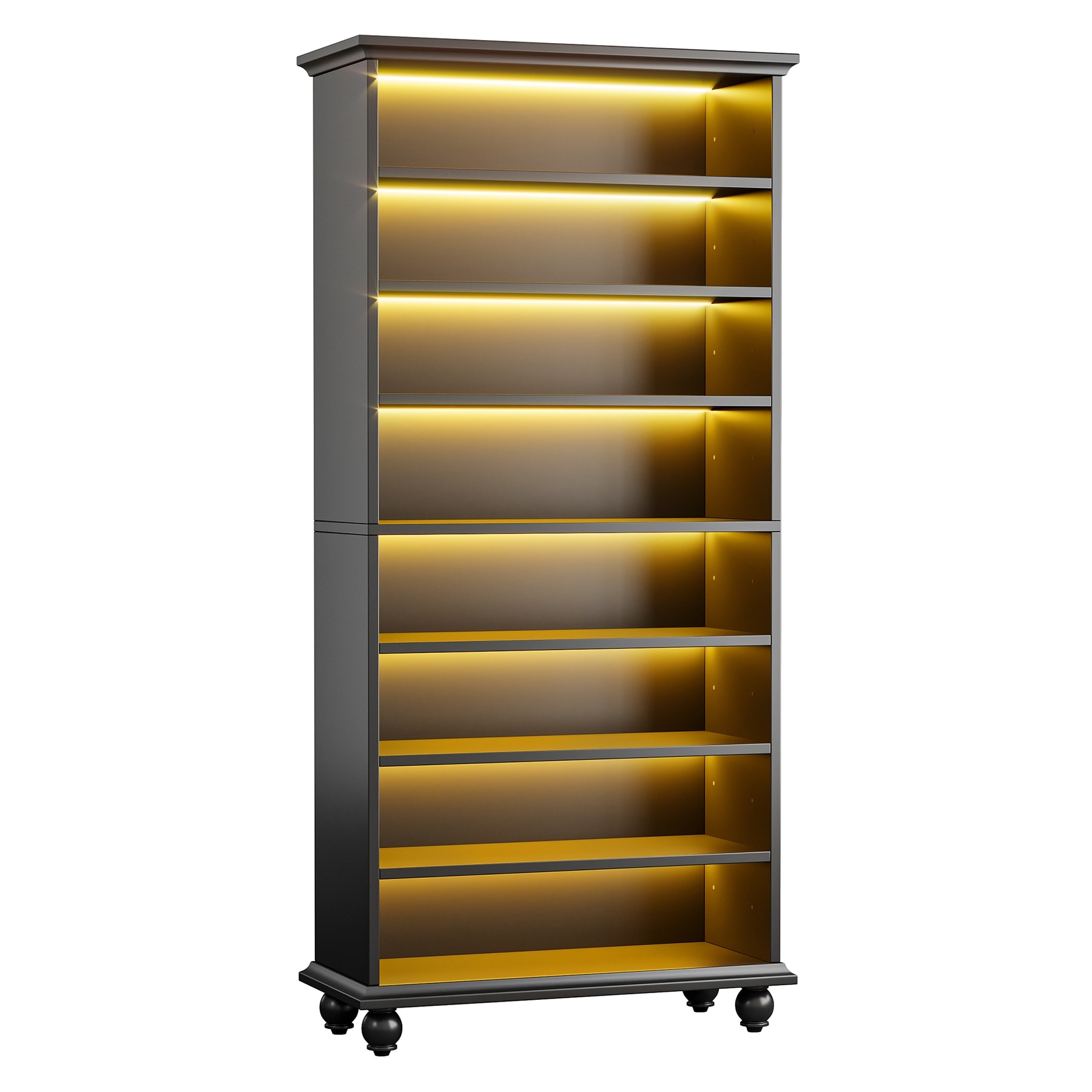 69-inch Tall Bookcase Bookshelves Book Display Stand for Living