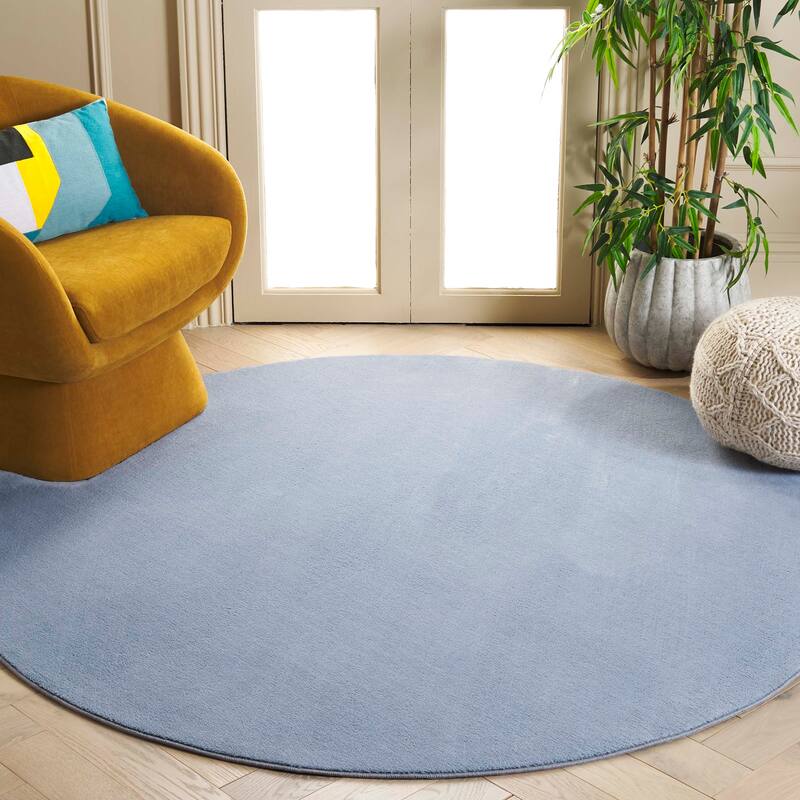 SAFAVIEH Loft Cassie Contemporary Machine Washable Rug - 5' x 8' Oval - Light Blue - Oval
