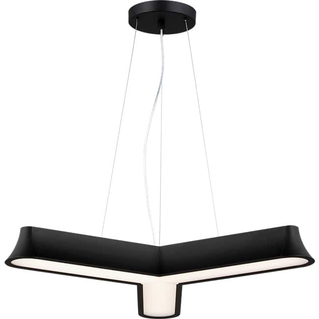 Simira Six Light Chandelier - 3 - Black