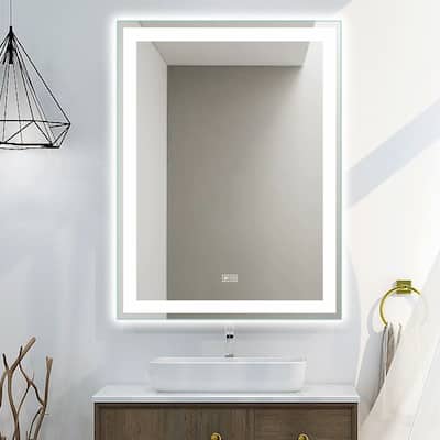 Smart Backlit LED Illuminated Fog-Free Vanity Mirror With Lights And Dimmer