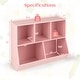 preview thumbnail 23 of 28, Costway 5-Cubby Kids Toy Storage Organizer Wooden Bookshelf Display - See Details