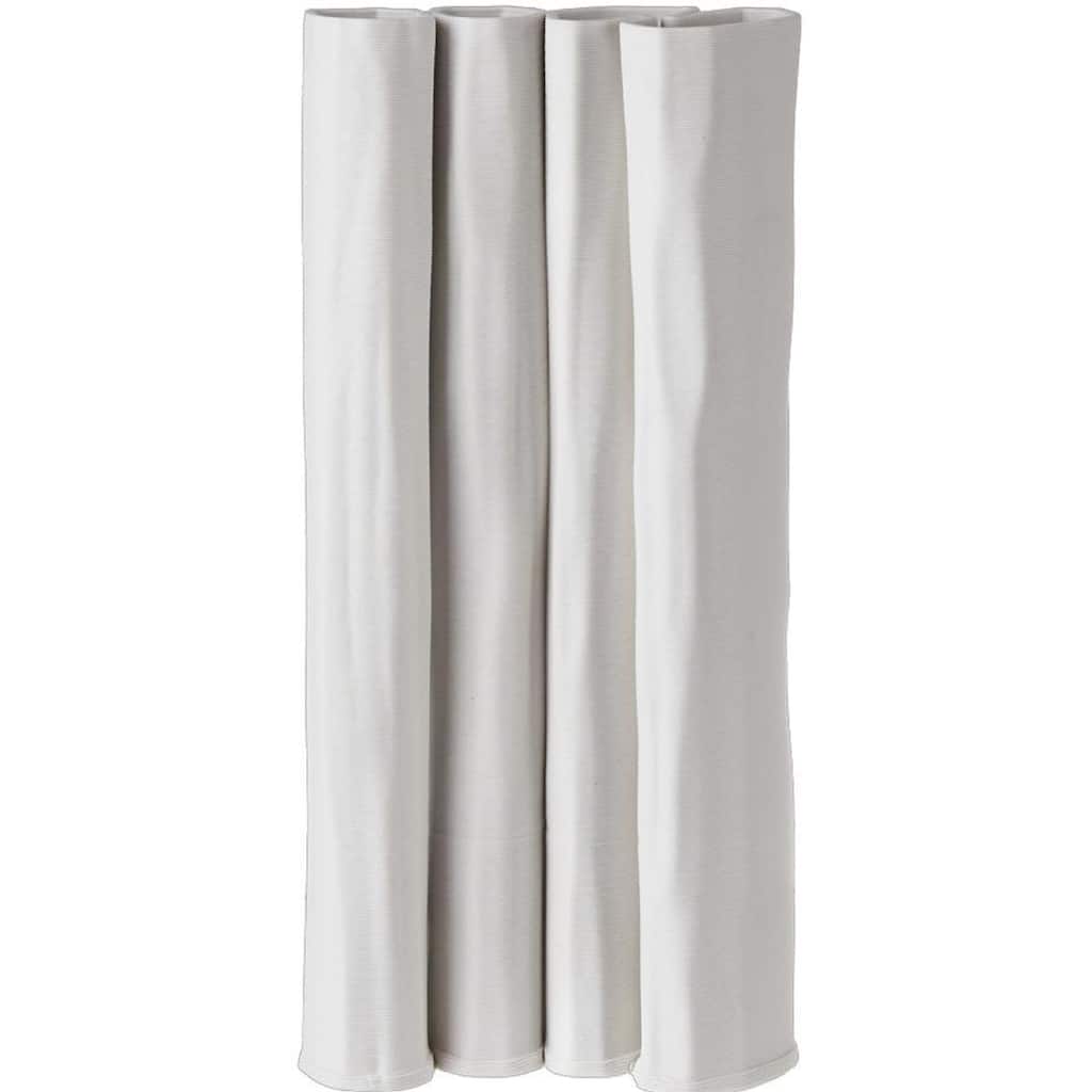 White 3D Printed Ceramic Vase Dia 5.9"