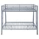 preview thumbnail 27 of 28, Metal Bunk Bed with Ladder and Guardrails, Cozy Sleeping Space, Full XL over Queen