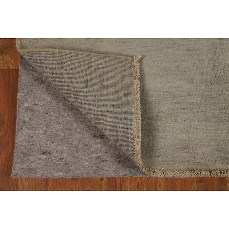 Hand Knotted Oriental 100% Wool Carpet Modern Modern Beige & Ivories Gabbeh Area Rug - 5' 10'' X 4' 3''
