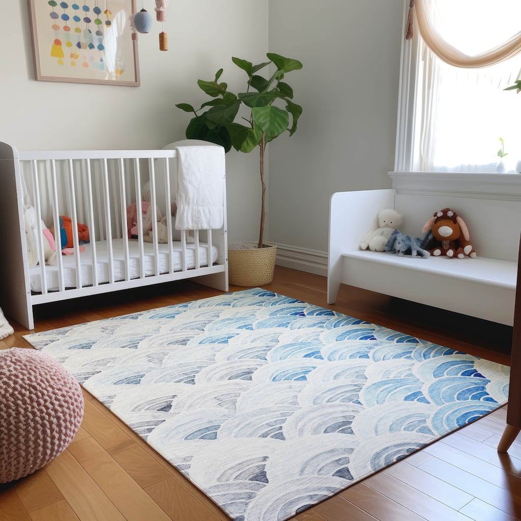 Premium Washable Super Soft Modern Sunrise Mayfield Rug