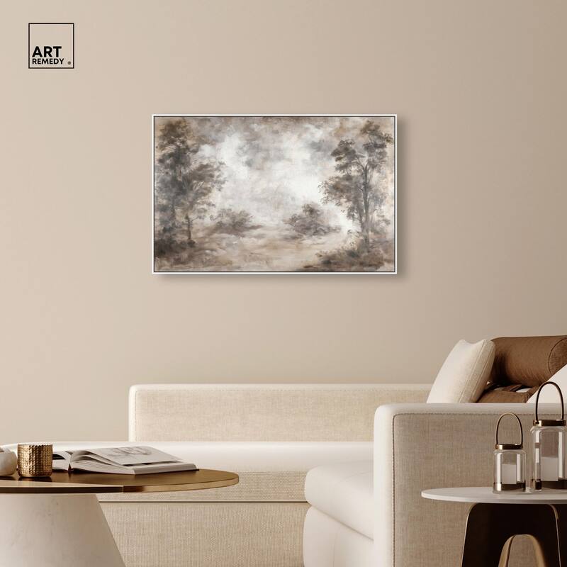 Veiled in Fog Canvas by Art Remedy