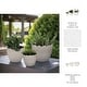 preview thumbnail 17 of 32, Plant Pot - Ivory Ceramic Round Iridescent Floral Crown, 6"