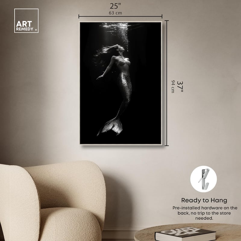 Mermaid Deep Canvas by Art Remedy