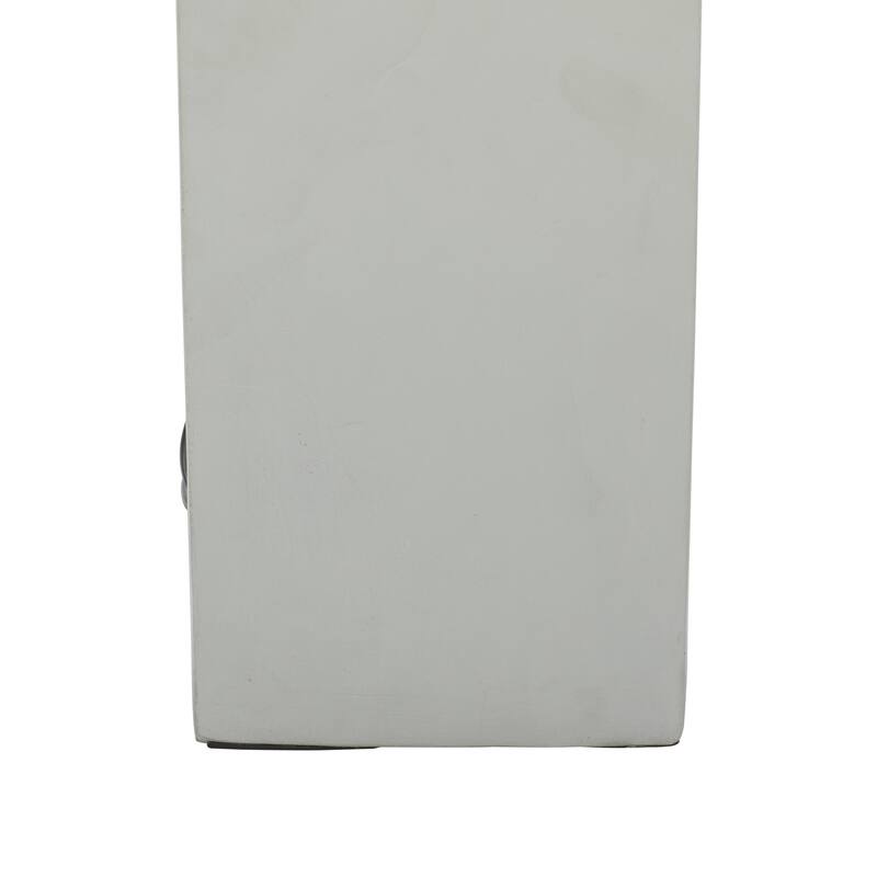 Cement Stone Room Table Lamp with Square Shade - Gray - Roche River Decor