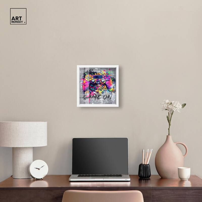 Game On Shadowbox by Art Remedy