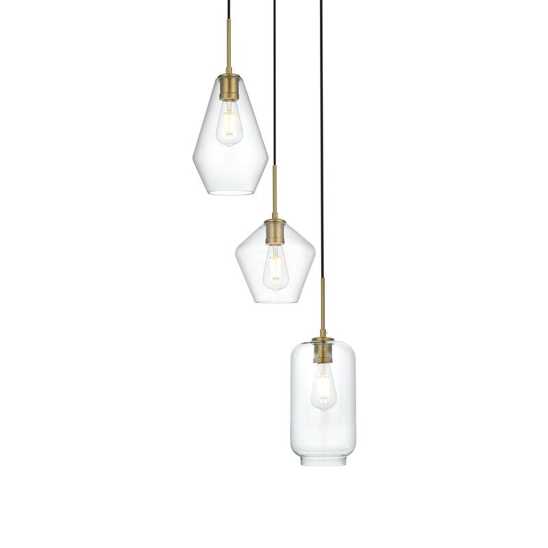 Gerald Glass 3-light Pendant