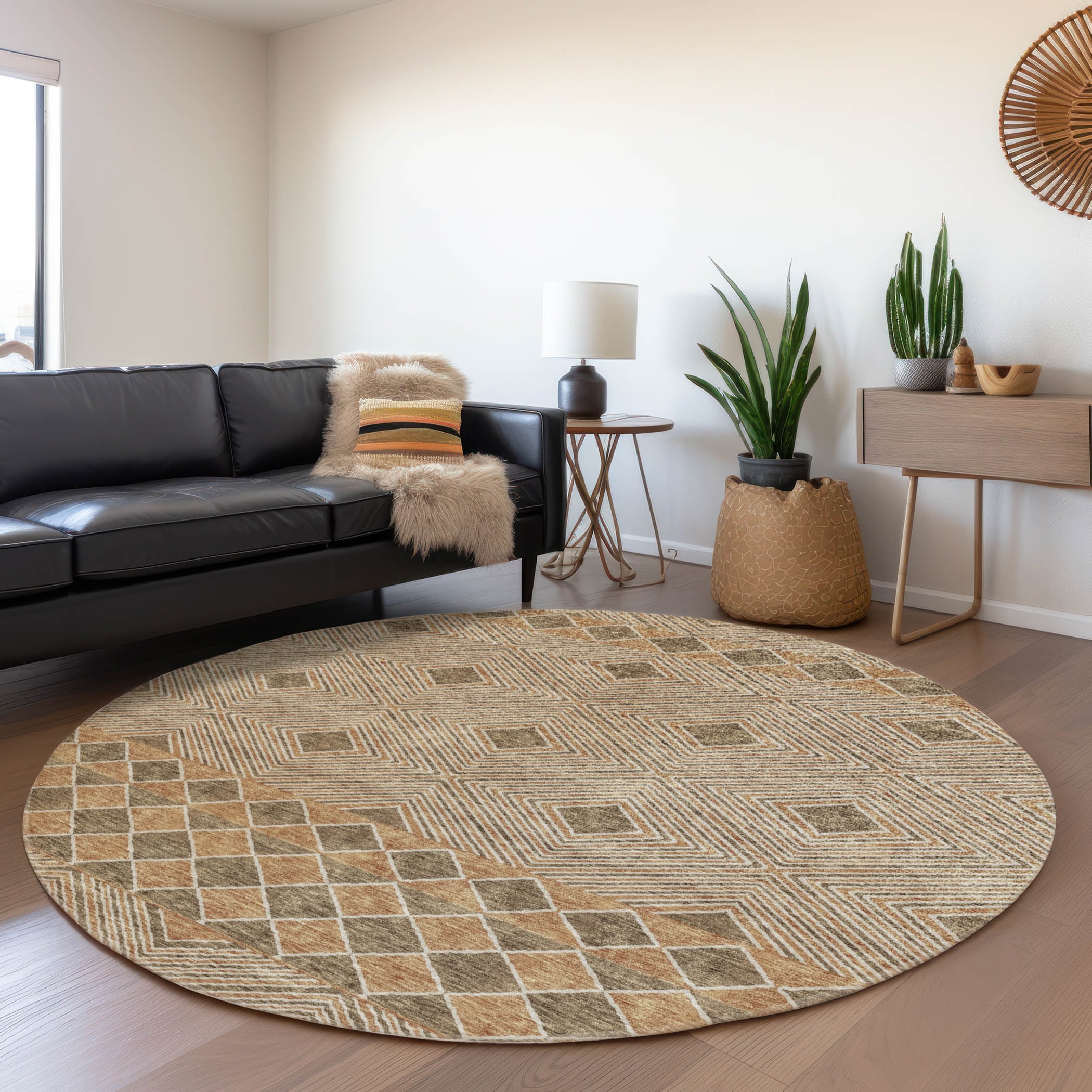 Premium Washable Super Soft Geo Prints Mayfield Rug