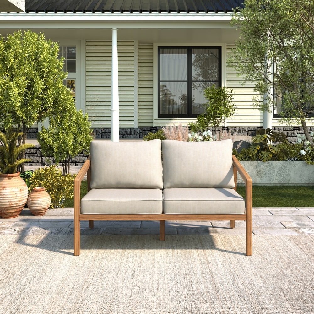 Christopher Knight Home - Westin Outdoor Acacia Wood Chat Set