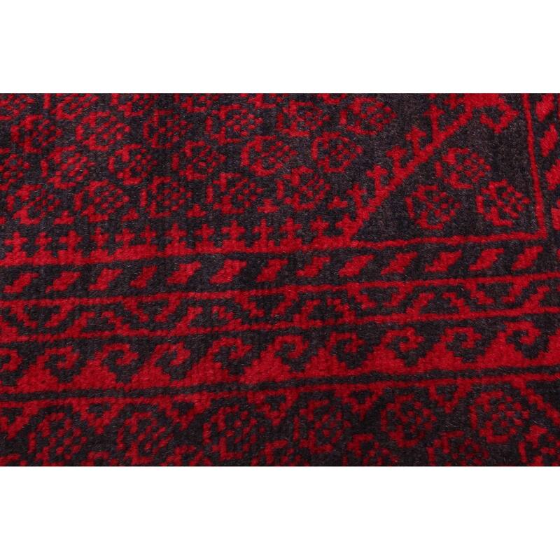 ECARPETGALLERY Hand-knotted Teimani Black Wool Rug - 2'10 x 4'8