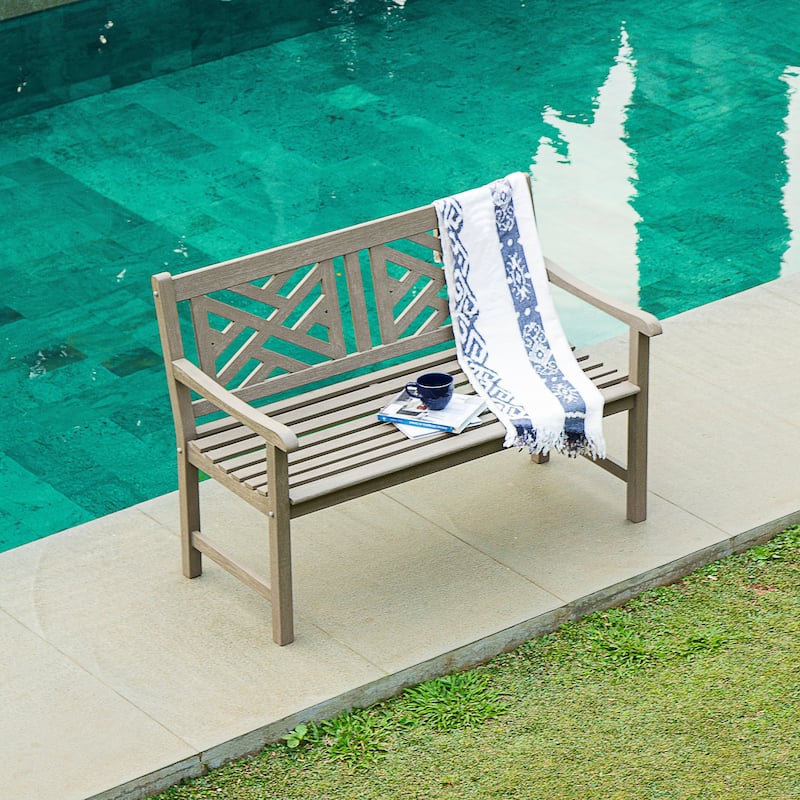 Cambridge Casual Isla 4-foot Teak Wood Outdoor Bench