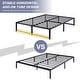 preview thumbnail 7 of 7, Javlergo 14-Inch Queen Size Metal Platform Bed Frame, No Box Spring Needed